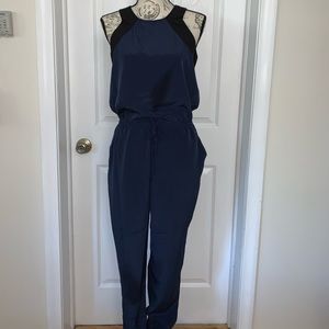 Banana republic size 2 jumpsuit navy blue